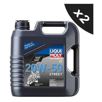 Liqui Moly 20w50 Mineral Stroke Motorbike Engine Oil 2x4L