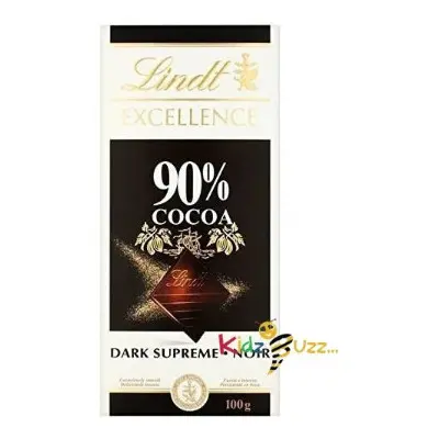 (Pack of 12) Lindt Excellence 90% Dark Supreme Chocolate 100g