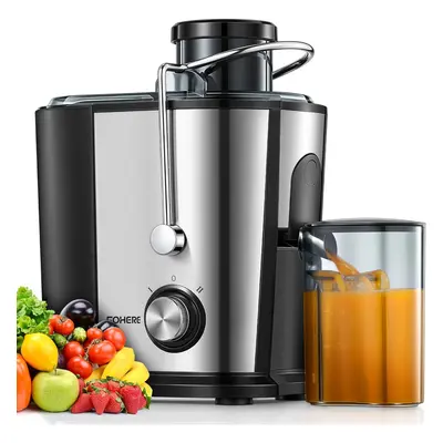 600W, 3" Wide Mouth Juicer for Whole Fruits and Vegetables, Fruit Juicer with No-Drip Spout, Spe