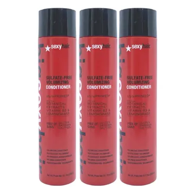 Sexy Hair Sulfate Free Volumizing Conditioner 10.1 Oz (Pack of 3)