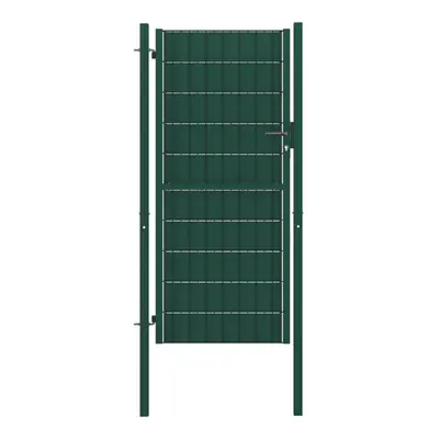 (green, x cm) vidaXL Fence Gate Steel Outdoor Garden Yard Door Anthracite/Green Multi Sizes