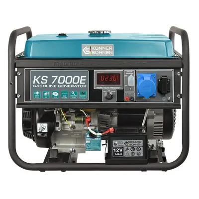 Petrol generator KS 7000E manual/electric max power of W AVR