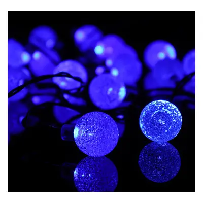 (Blue) LED Solar Power Christmas Fairy String Light Party Outdoor Patio Decor Lamp