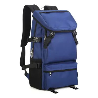 (Red Blue) Large Capacity Backpack Fashion Travel Trend Leisure Knapsack High Quality Shoulder B