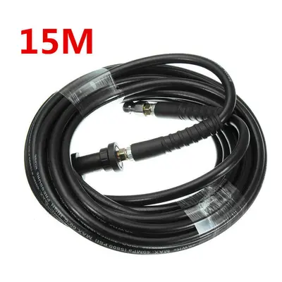 (15M) 6m to 20m Pressure Washer Sewer Drain Cleaning Hose Pipe Tube Cleaner for Karcher K