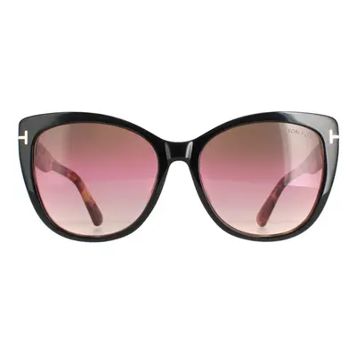 Tom Ford Sunglasses FT0937 Nora 05F Black and Havana Brown Pink Gradient