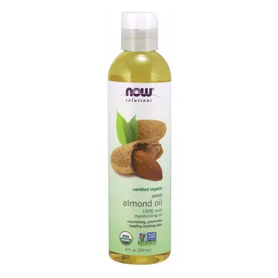 NOW Solutions, Organic Sweet Almond Oil, 100% Pure Moisturizing Oil, Promotes Healthy-Looking Sk