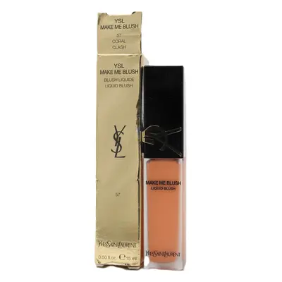 (57 Coral Clash) Yves Saint Laurent Make Me Blush Blurring Liquid Blush 0.50oz/15ml New With Box