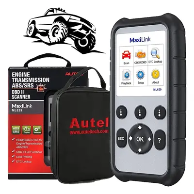 Autel MaxiLink ML629 OBDII Auto Diagnostic Tool ABS SRS Airbag Engine Transmission CAN OBD2 Code