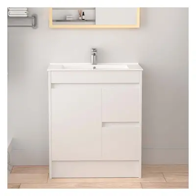 750mm Bathroom Vanity Unit & Basin Sink Floor standing Storage Cabinet