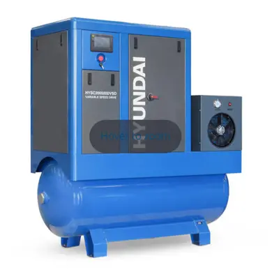 Hyundai 20hp 500L Permanent Magnet Screw Air Compressor with Dryer and Variable Speed Drive | HY