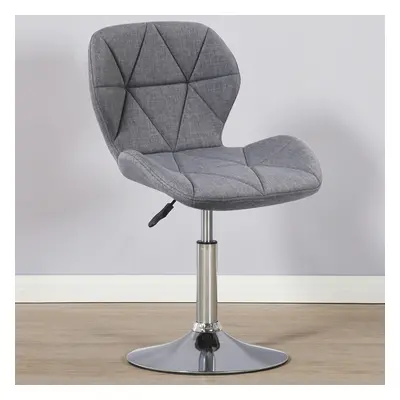 (Fabric Grey) Charles Jacobs Small Swivel Chair | Home Office Furniture