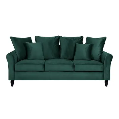 3 Seater Velvet Sofa Emerald Green BORNHOLM