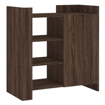 (brown oak) vidaXL Sideboard Cupboard Side Cabinet Highboard Concrete Grey Engineered Wood