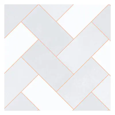 (2m X 2m (4mÂ²)) Geometric Modern Sheet Vinyl Bathroom & Bedroom Decor Abstract Herringbone Desi