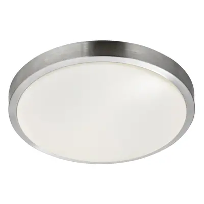 LED Bathroom IP44 Flush Light Aluminium Trim