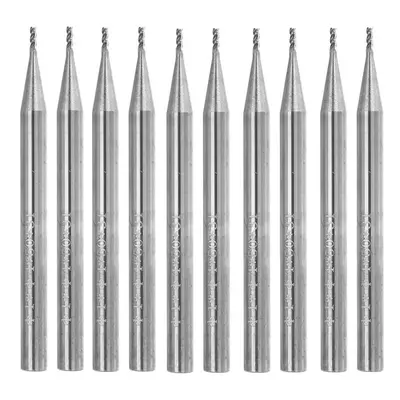 10pcs 1mm HRC58 Flutes End Mill Cutter Tungsten Carbide CNC Milling Cutter Tool for Aluminum