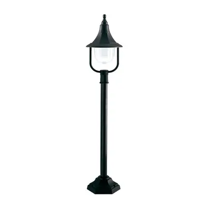 Outdoor IP44 Bulb Short Mini Lamp Post Black Polycarbonate LED E27 100W