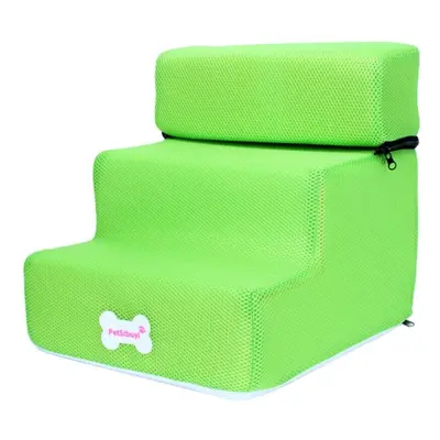 (Green) Pet Stairs High Rebound Soft Washable Pet Ramp Climbing Ladder