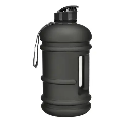 (Black) 2.2L Outdoor Sports Portable Water Bottle Fitness Gym Dumbbell Drinking Cup Kettle Campi