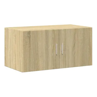 (sonoma oak) vidaXL Wall Cabinet Bathroom Shelf Wall Hanging Cabinet White Engineered Wood