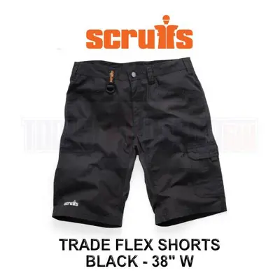 Scruffs Trade Flex Shorts Black 38" W T55456