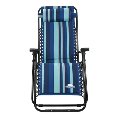 (One Size, Blue Stripe) Trespass Glentilt Reclining Garden Chair/Recliner