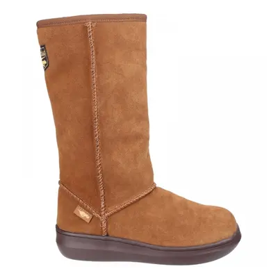 (6 (Adults')) Sugardaddy | Chestnut | Ladies Warm-Lined Mid-Calf Boots