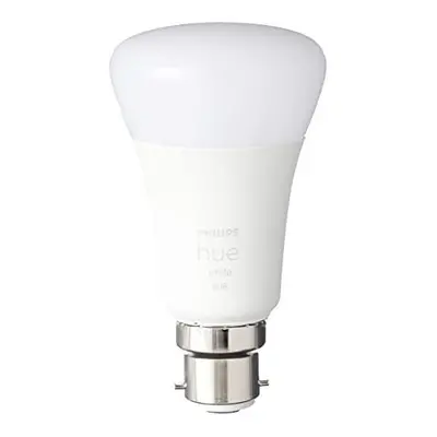 Philips Hue White Smart Bulb Twin Pack LED [B22 Bayonet Cap] - Lumens (60W equivalent). Works wi