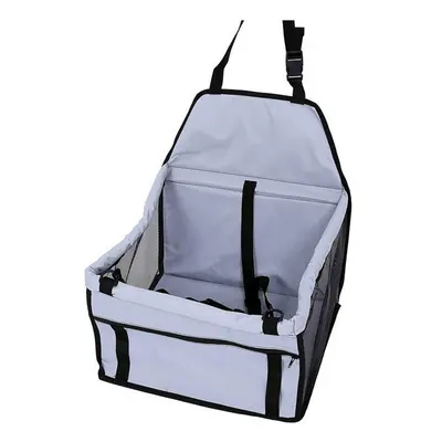 (Grey) Foldable Pet Safety Travel Car Safe Cat Dog Front Seat Carrier