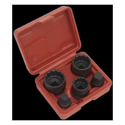 Impact Hub Socket & Socket Bit Set 5pc 12-Point 1/2"Sq Drive