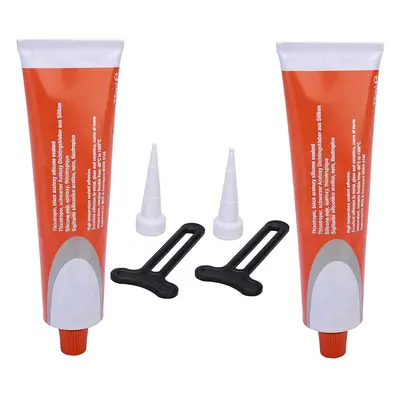 Silcoset Oven Door Adhesive Silicone High Temperature Resistant Glue 75ml (Pack of 2)