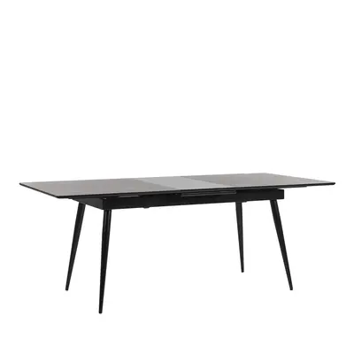 Extending Dining Table MALDON 160/200 cm cm Black