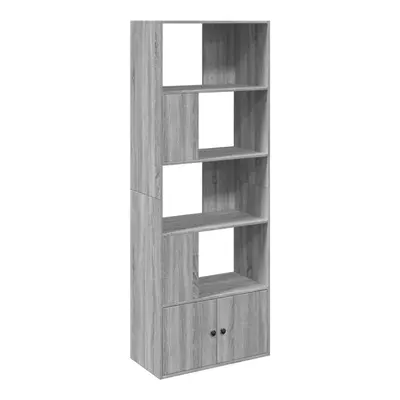 (grey sonoma, x x cm) vidaXL Bookcase Bookshelf Book Rack Storage Cabinet Cupboard Engineered Wo