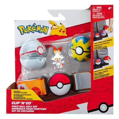 Pokemon Clip 'N' Go PokÃ© Ball Belt Set SCORBUNNY