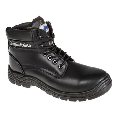 (Black, UK 12) Portwest Compositelite Fur Lined Thor Safety Boot