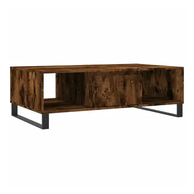 vidaXL Coffee Table Side Table Sofa Couch Table Smoked Oak Engineered Wood