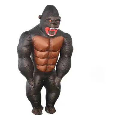 (M 120-160CM) Halloween performance gorilla inflatable suit stage performance props funny cospla