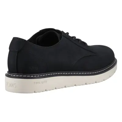 (Black, (Adults')) TOMS Navi TRVL LITE Leather Men's Black Oxford Shoes