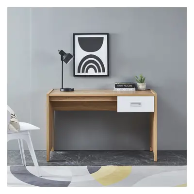 (White) Home Source Broughton Drawer Home Office Desk