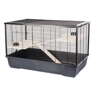 (Black) Rat Hamster Pet Animal Cage Tiers Langham