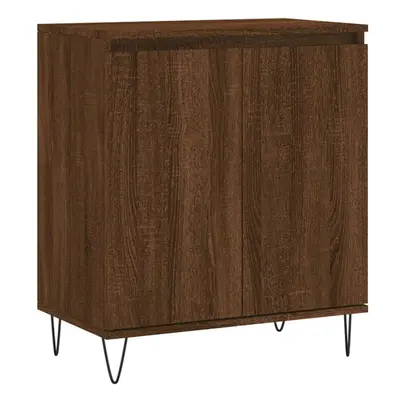 (brown oak) vidaXL Sideboard Storage Cabinet Side Cabinet Cupboard White Engineered Wood