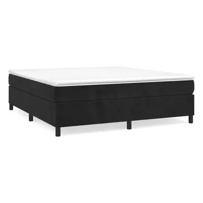 (black, cm/ 6ft super king size) vidaXL Box Spring Bed Frame Mattress Foundation Upholstered Bed