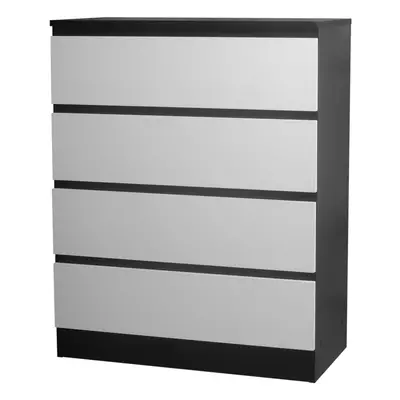 (Black Carcass + White Drawers, 4) Or Drawer Skagen Wooden Chest Cabinet Storage