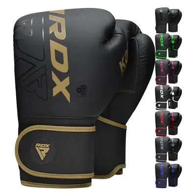 (Golden, 14OZ) RDX Boxing Gloves Sparring Muay Thai Kickboxing