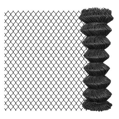 vidaXL Outdoor Garden Chain Link Fence Fencing Screen Mesh Barrier Steel Grey