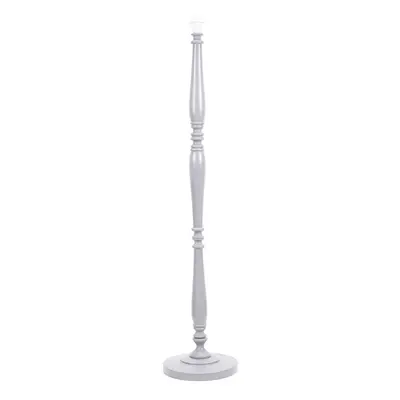 ValueLights Victoria Grey Wood Traditional Stem Floor Lamp Base