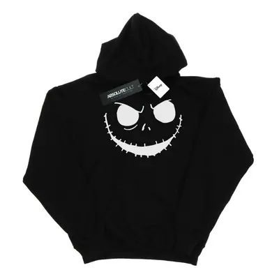 (XXL, Black) Disney Mens Nightmare Before Christmas Jack's Face Bold Hoodie