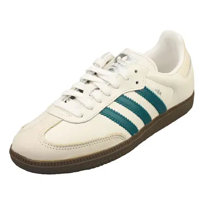 (7) adidas Samba Og Womens Casual Trainers in White Green