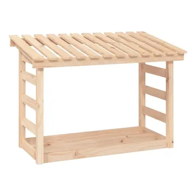 (Brown, x 64.5 x cm) vidaXL Solid Wood Pine Firewood Rack Multi Colours 108x64.5x110/108x64.5x78